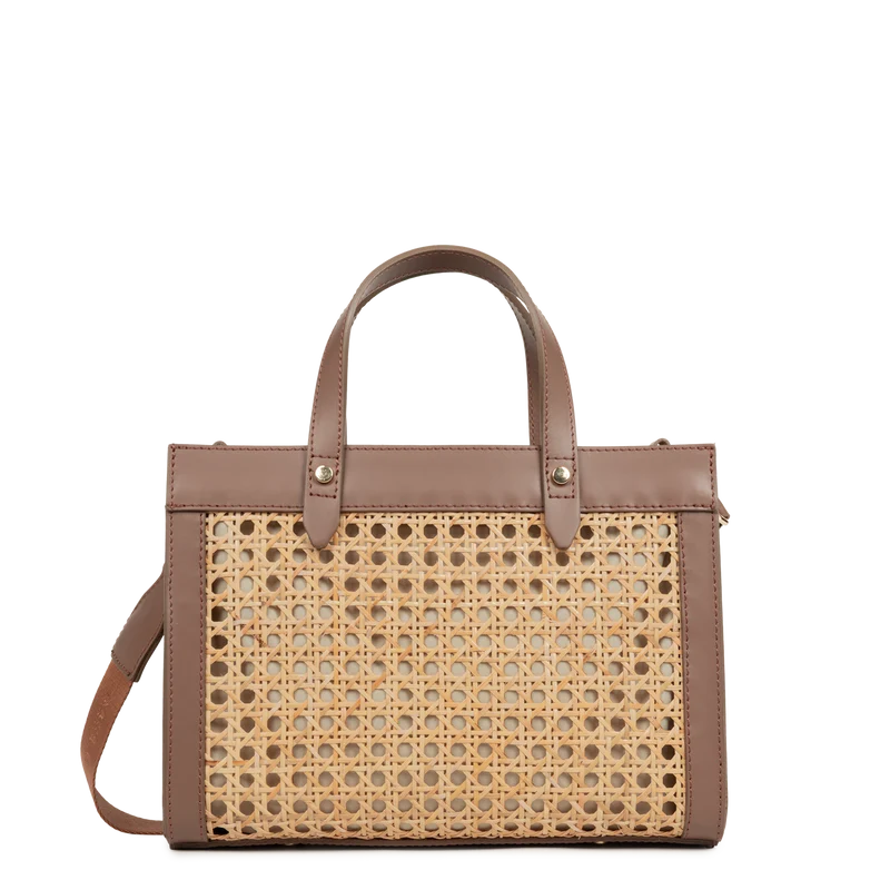 Petit sac cabas main - Cannage Rotin