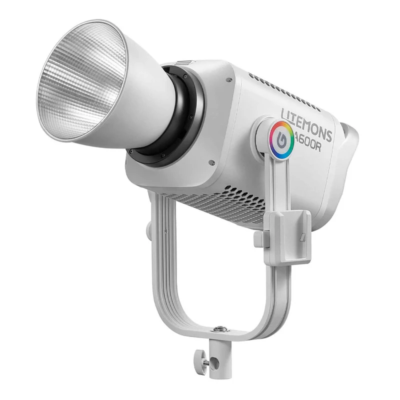Lumière LED Litemons LA600R RGB avec Sac de Transport (Blanc)