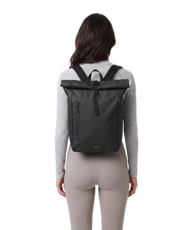 Sandqvist Stream Sac à dos roll-top black