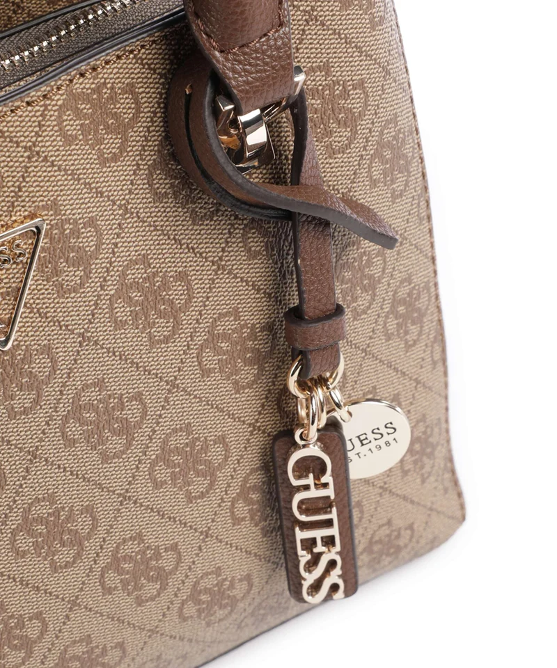 Guess Noelle II Small Sac à main latte logo/brown