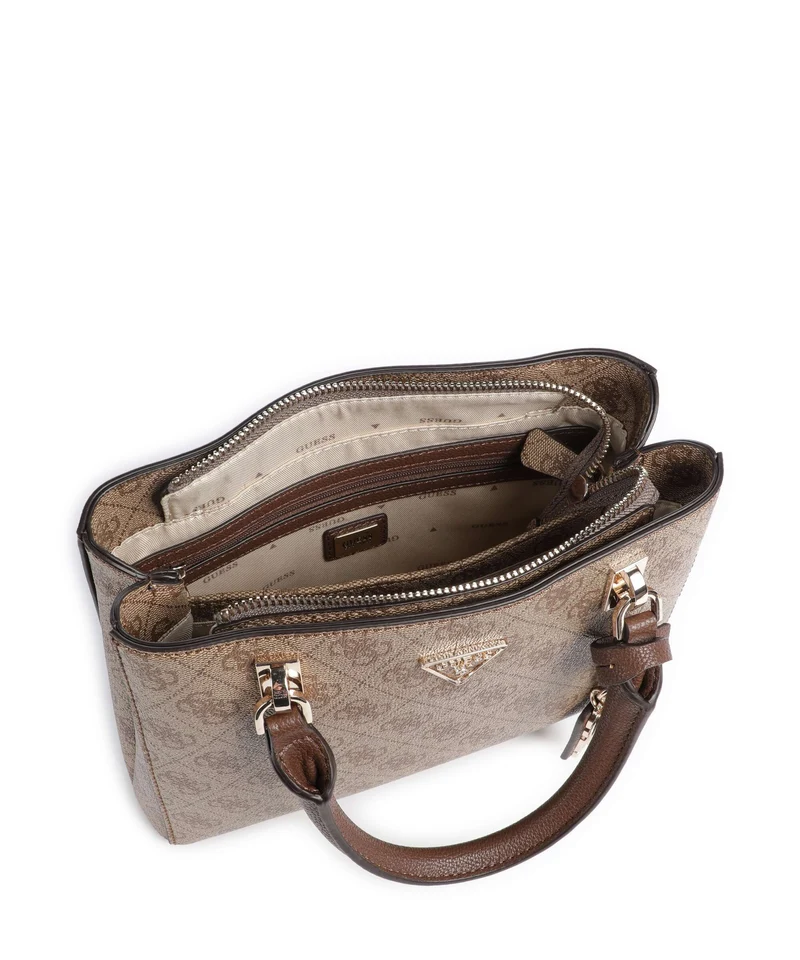 Guess Noelle II Small Sac à main latte logo/brown