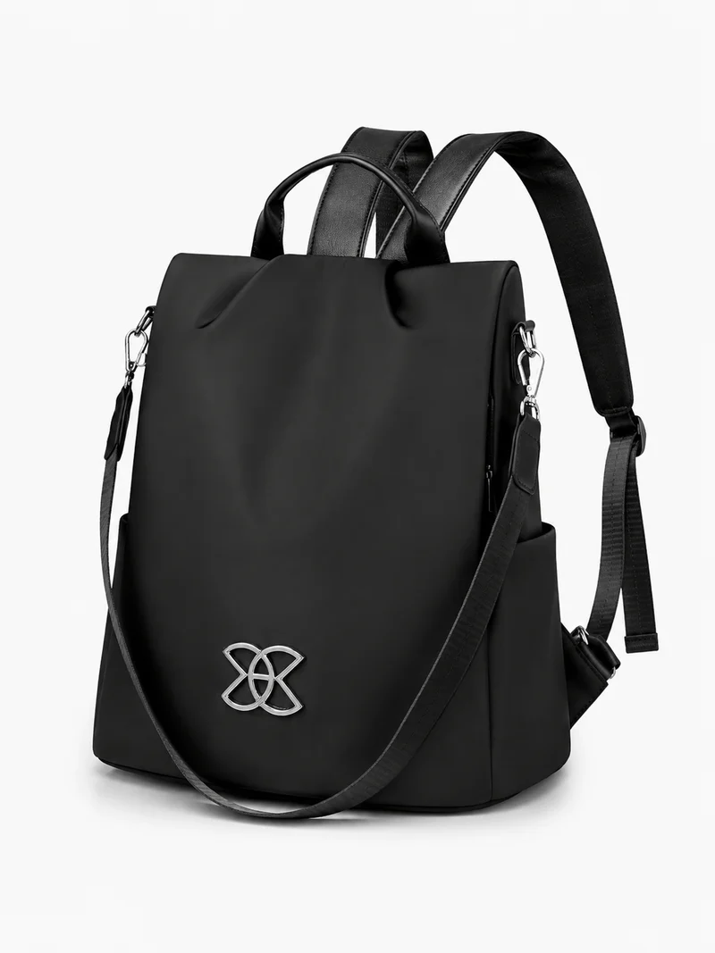 Sac À Dos Antivol Noir En Nylon