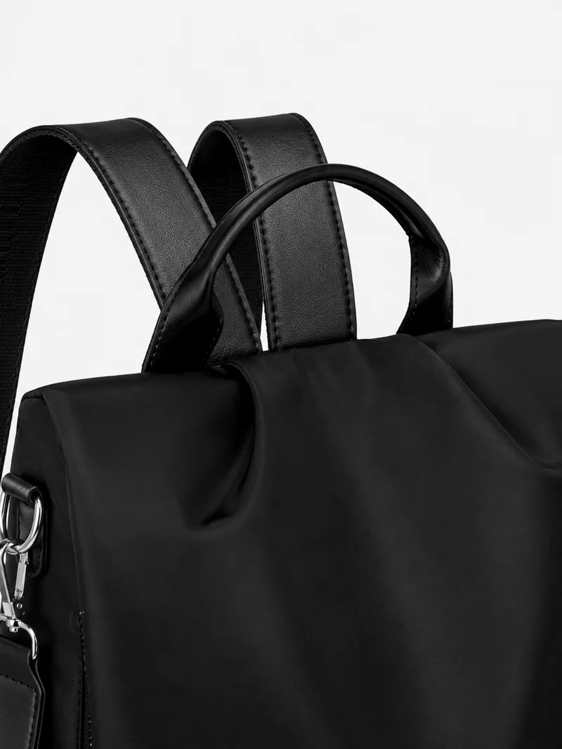 Sac À Dos Antivol Noir En Nylon