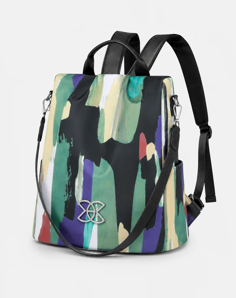 Sac À Dos Antivol Noir En Nylon