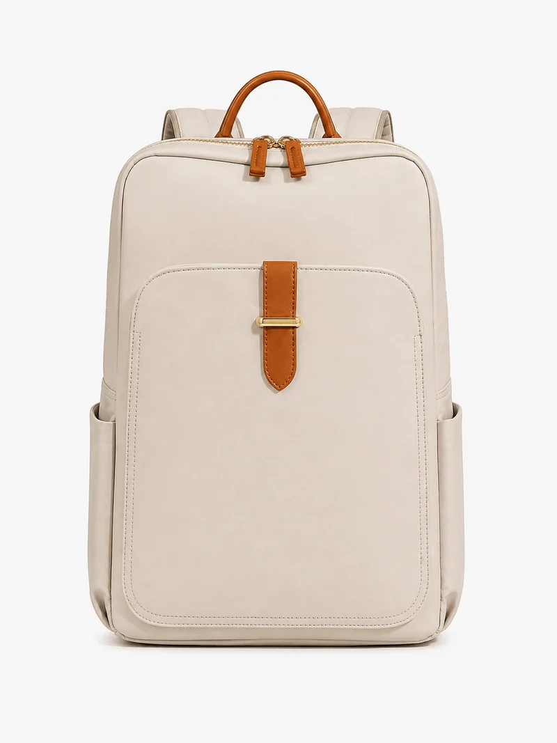 Sac À Dos En Nylon Avec Poche Frontale Pour Ordinateur