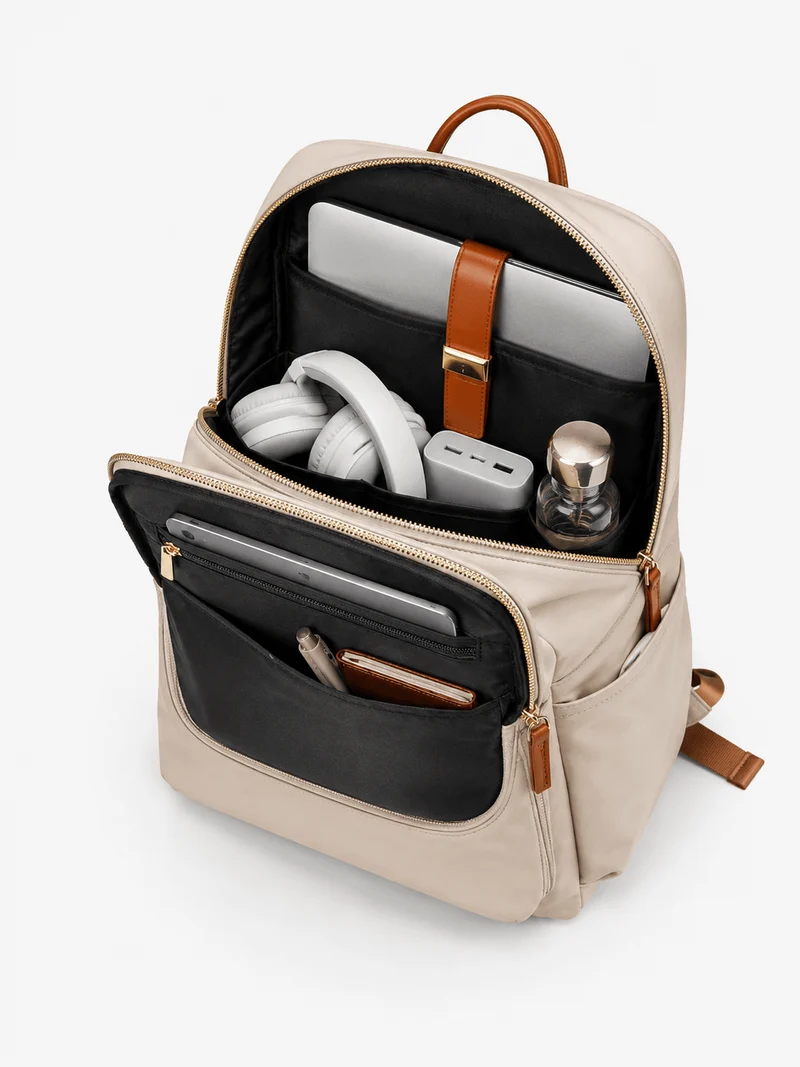 Sac À Dos En Nylon Avec Poche Frontale Pour Ordinateur