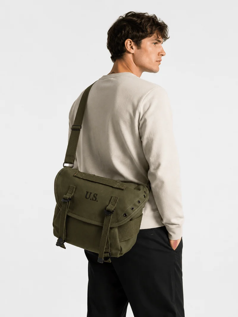 Sac À Dos Coton Toile Vert Armée