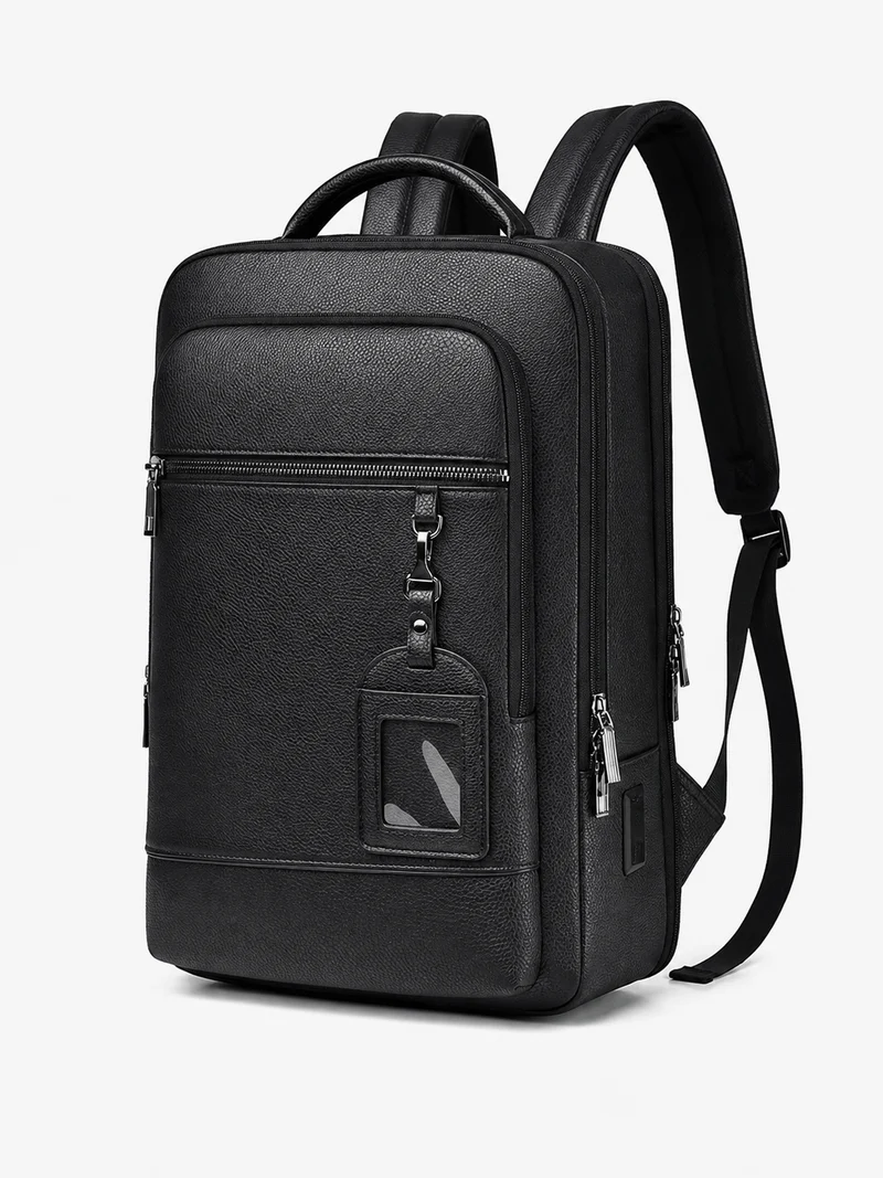 Sac À Dos Homme En Similicuir PU Avec Port USB