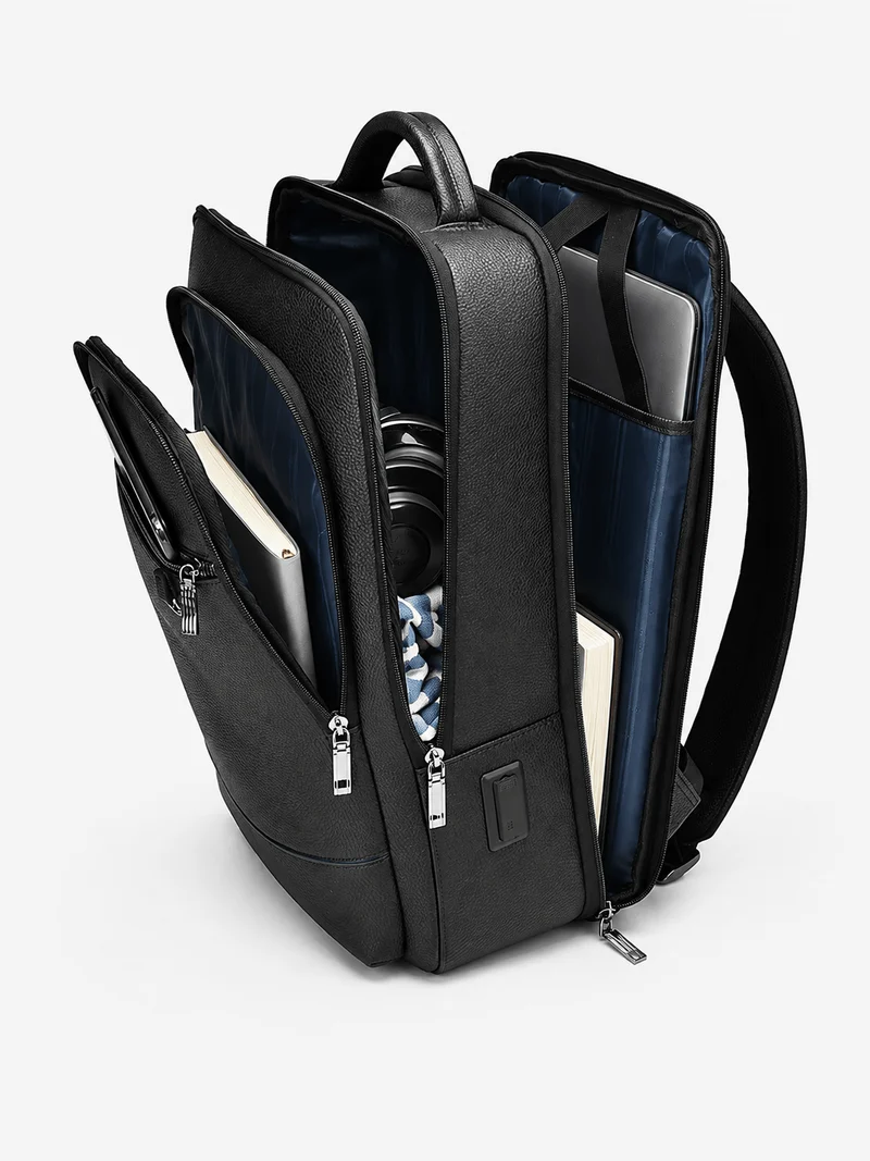 Sac À Dos Homme En Similicuir PU Avec Port USB
