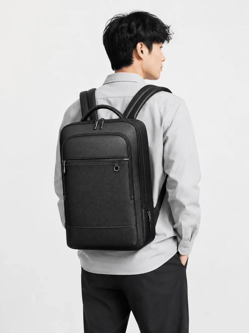 Sac À Dos Homme En Similicuir PU Avec Port USB