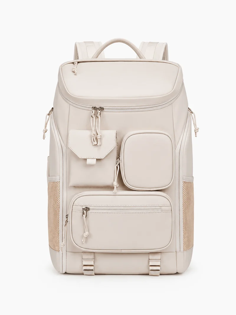 Sac À Dos Unisexe 36 À 55 L Beige Imperméable