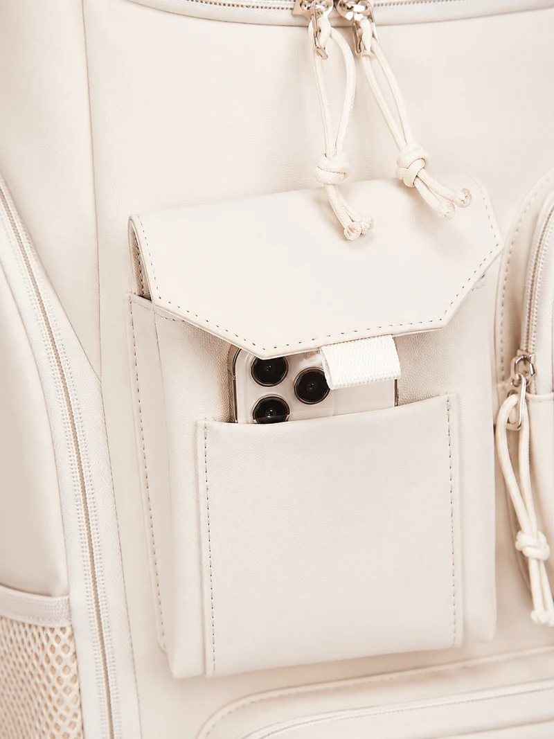 Sac À Dos Unisexe 36 À 55 L Beige Imperméable