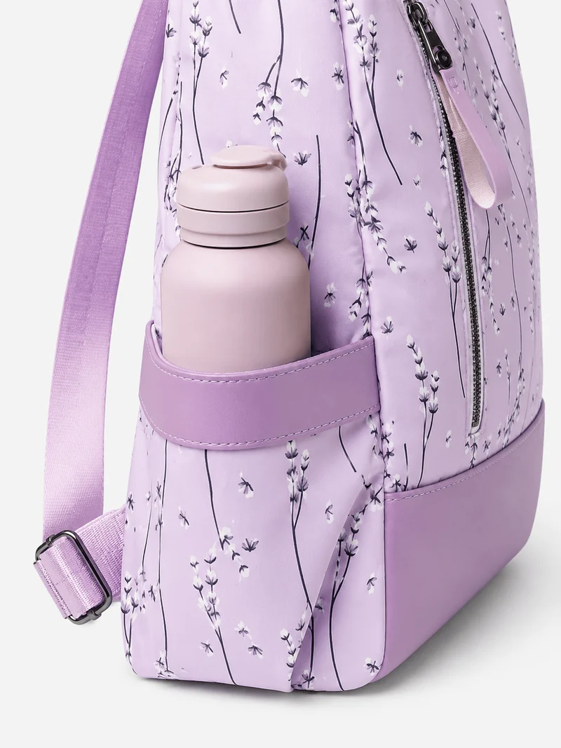 Sac À Dos Toutes Saisons Imprimé Floral En Tissu Oxford