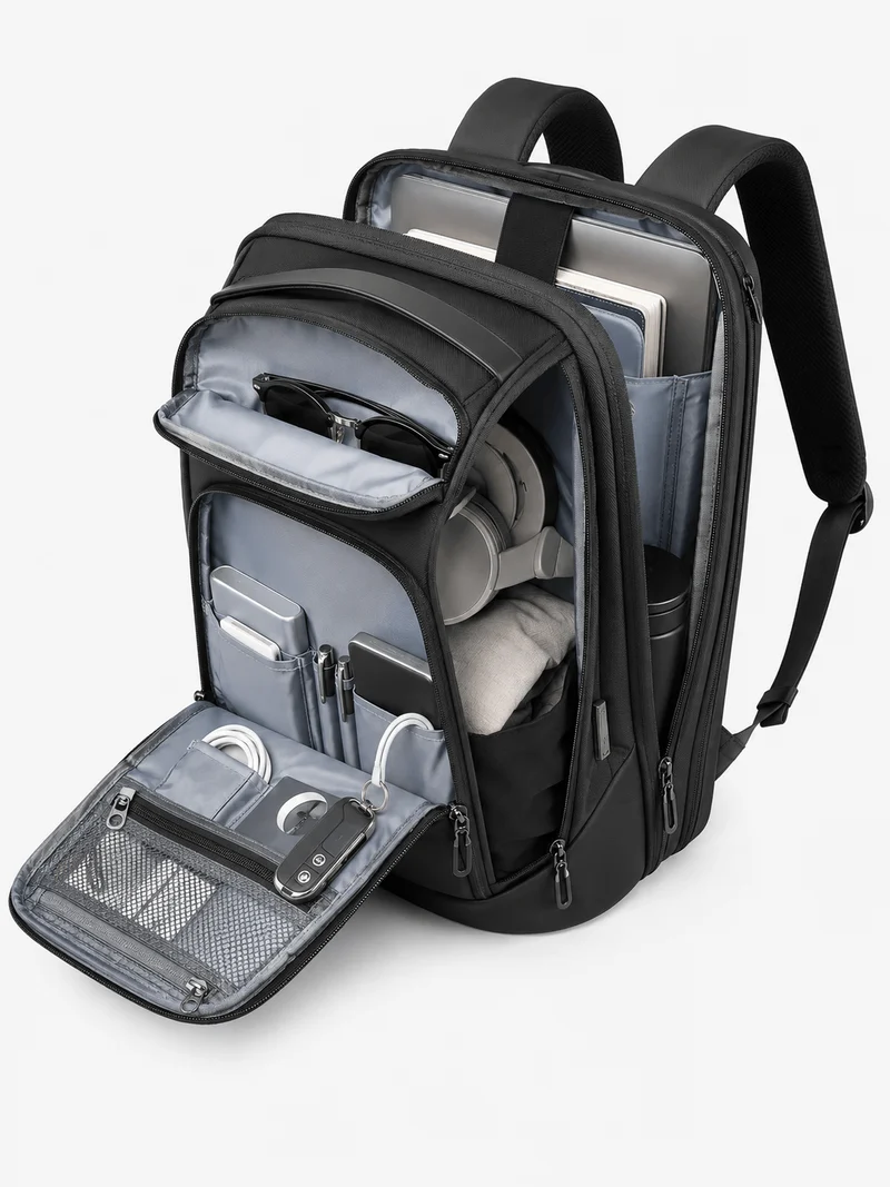 Sac À Dos Imperméable Avec Port USB Pour Ordinateur Portable