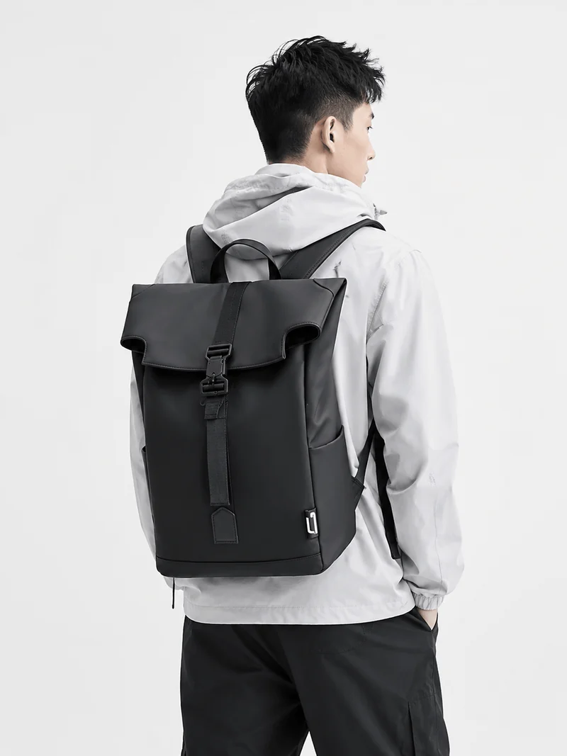 Sac À Dos PVC Imperméable Rabattable À Boucle