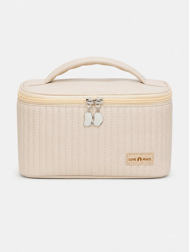 Grand Trousse De Toilette Cuir Synthétique PU Compartiments