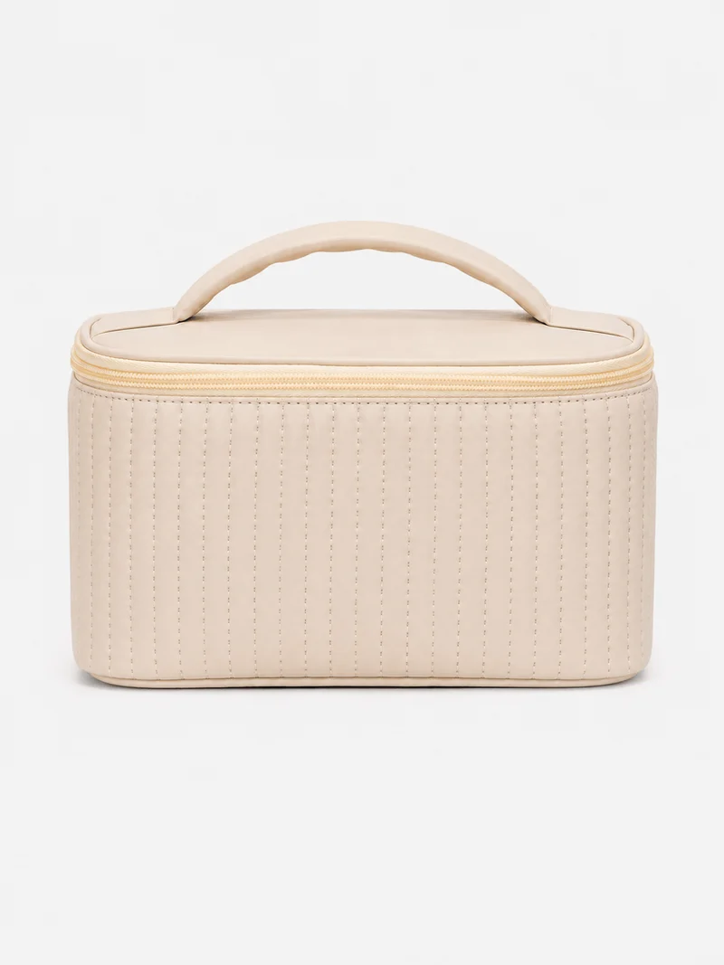 Grand Trousse De Toilette Cuir Synthétique PU Compartiments