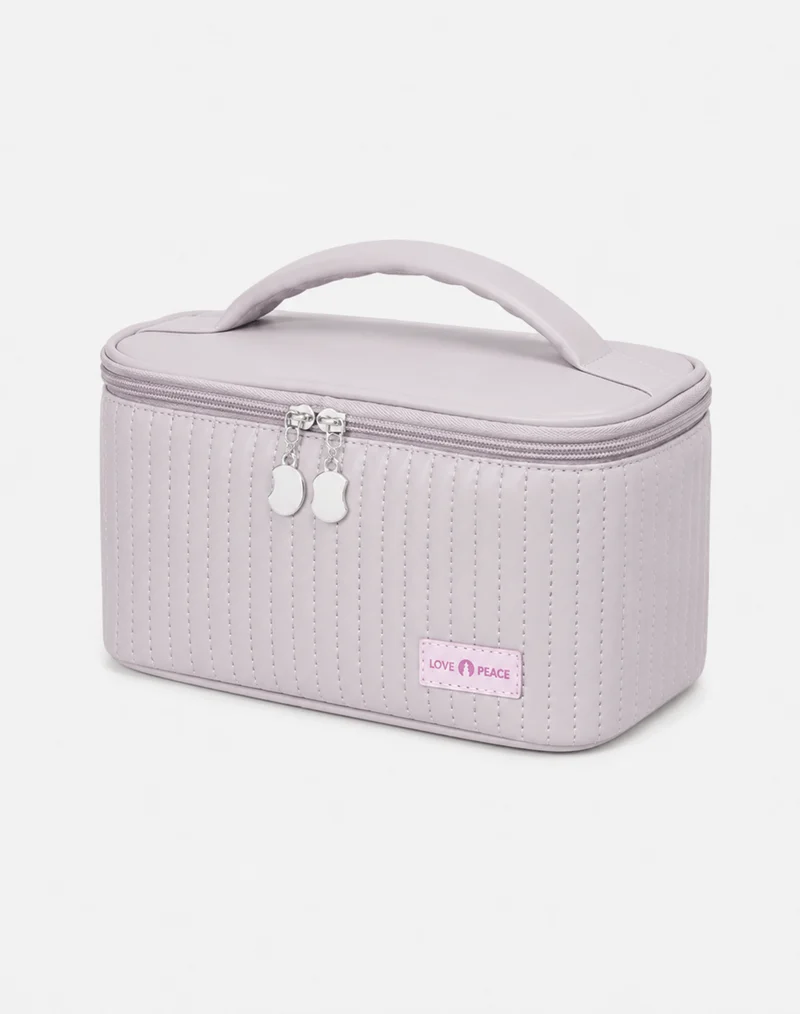 Grand Trousse De Toilette Cuir Synthétique PU Compartiments