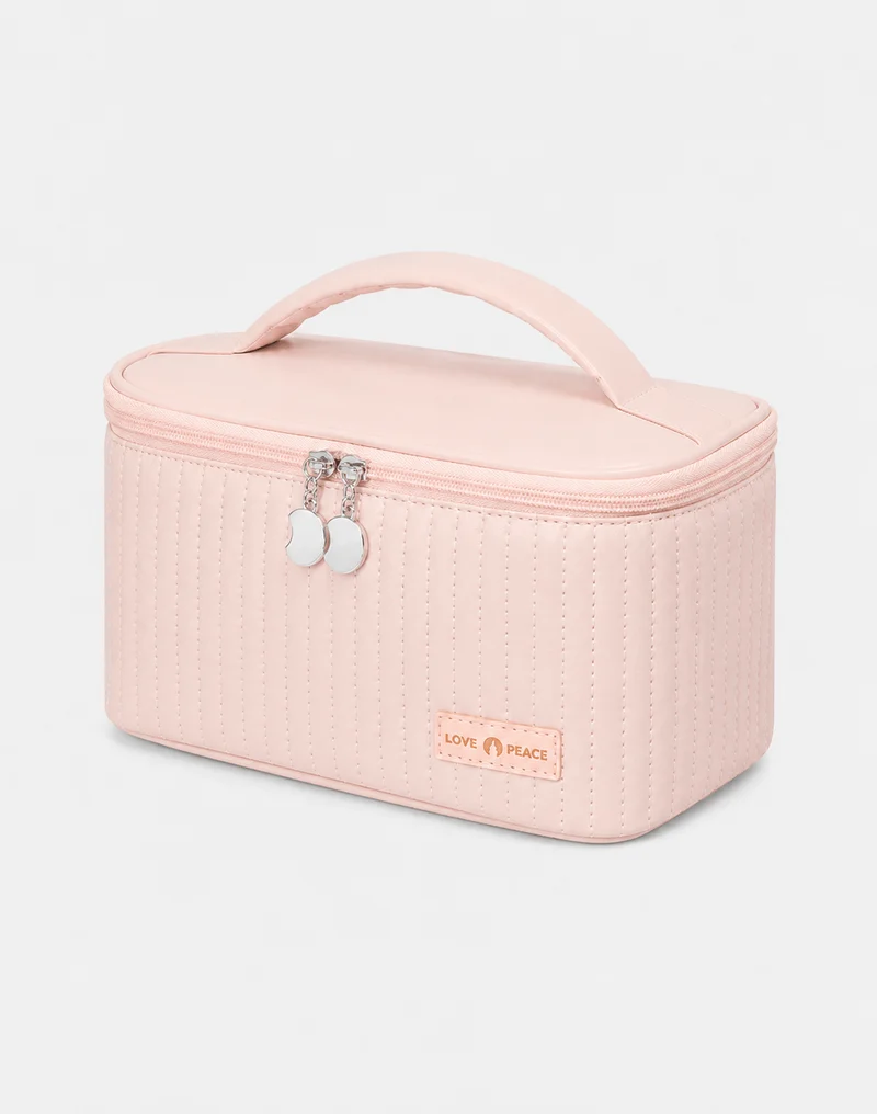 Grand Trousse De Toilette Cuir Synthétique PU Compartiments