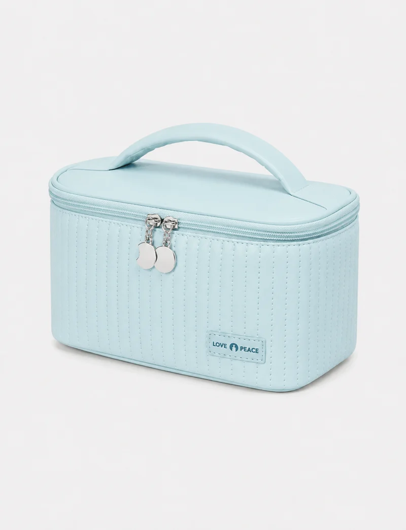 Grand Trousse De Toilette Cuir Synthétique PU Compartiments