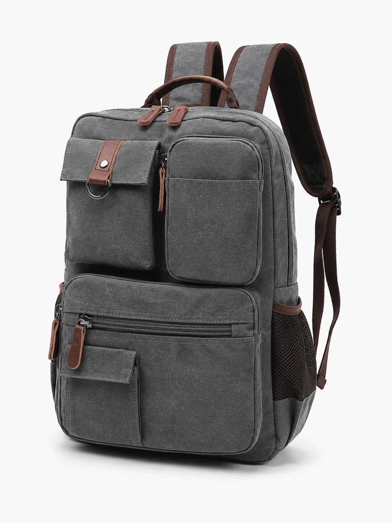 Sac À Dos Classe Homme En Toile Compartiment Ordinateur