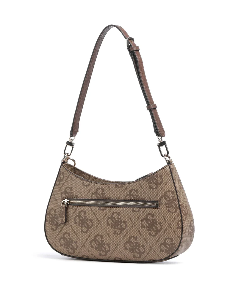Guess Noelle II Sac porté épaule latte logo/brown