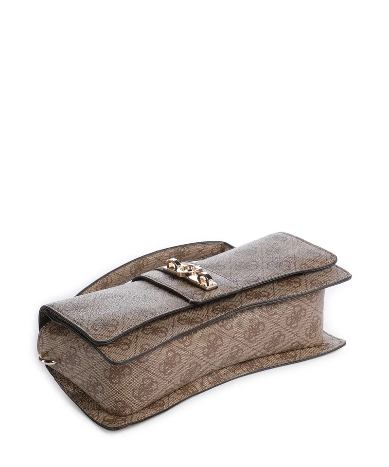 Guess Yvonne Logo Mini Sac à main latte logo