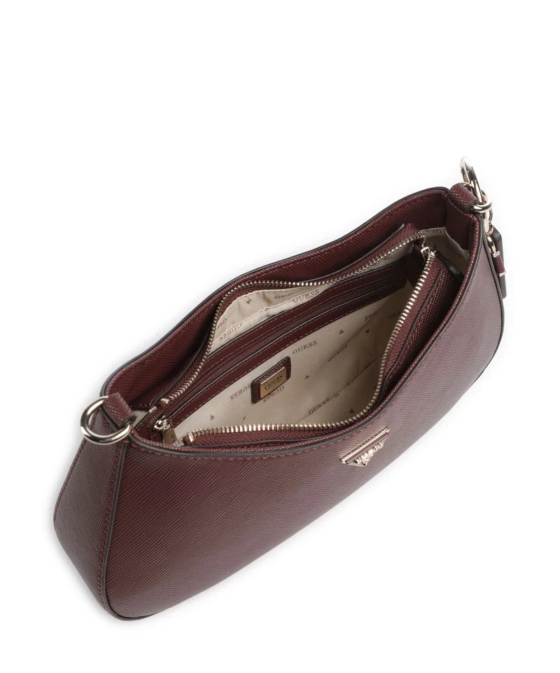 Guess Noelle II Sac porté épaule burgundy