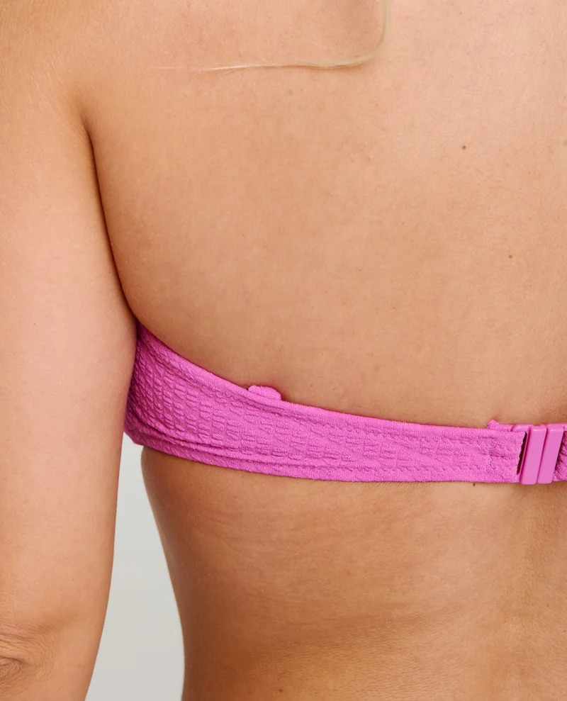 Custom Rib Bandeau Bikini Top