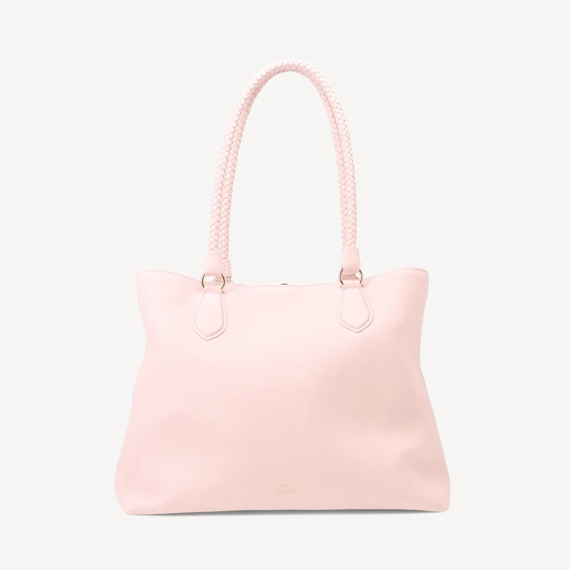 Sac à main Malibu - Cuir de veau rose (laiton poli)
