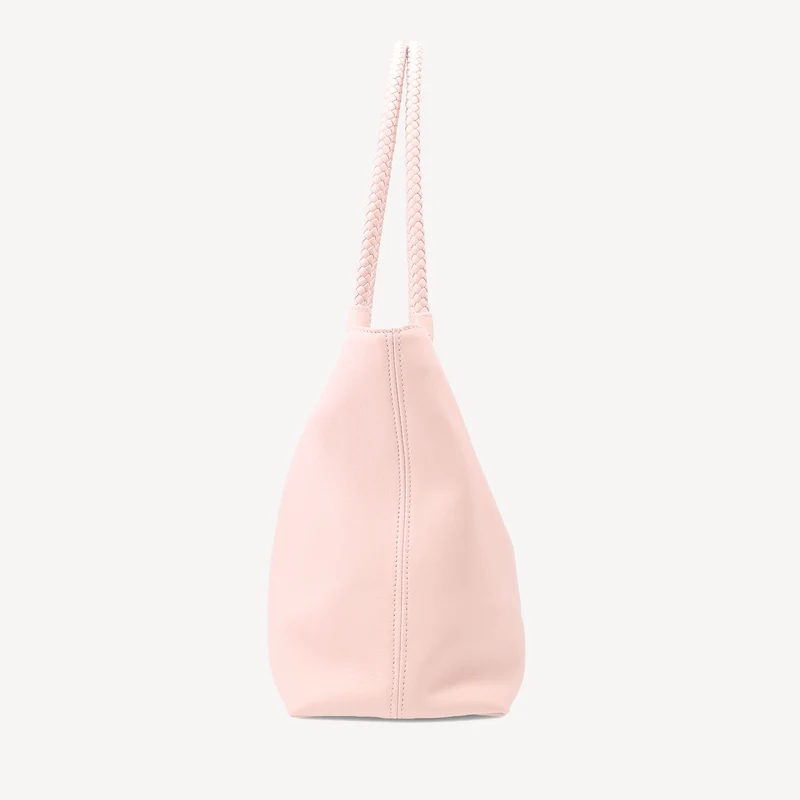 Sac à main Malibu - Cuir de veau rose (laiton poli)
