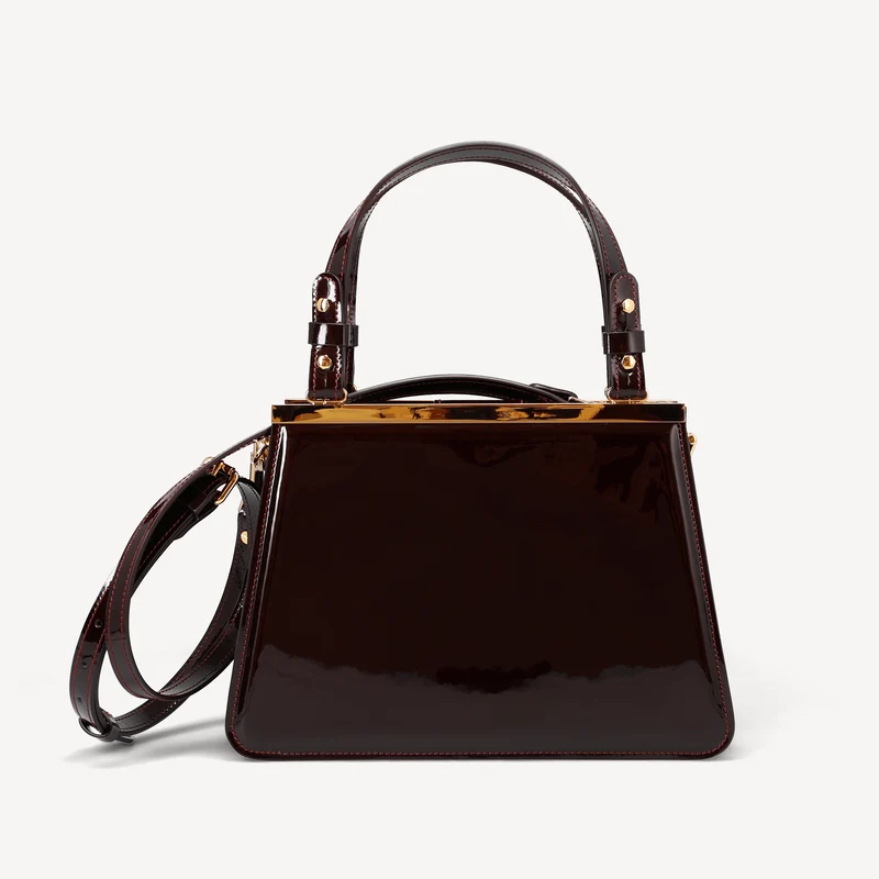 Margot en cuir verni, édition limitée - Bordeaux