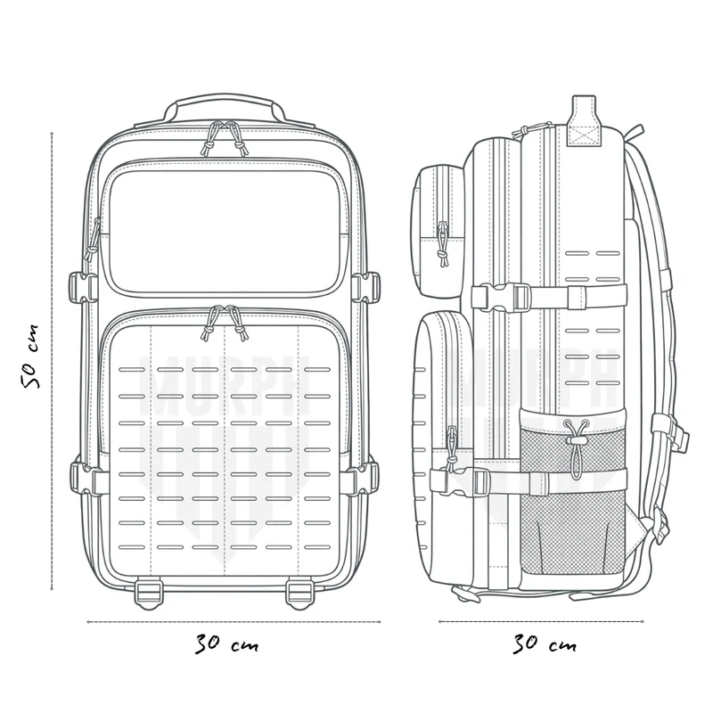 Sac à Dos Tactique 45L Hero - Camo