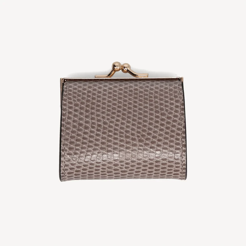 Porte-monnaie lézard - Taupe