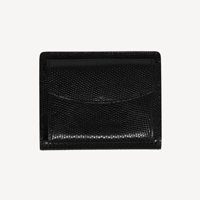 Portefeuille Lizard Billfold - Noir (avec porte-monnaie)