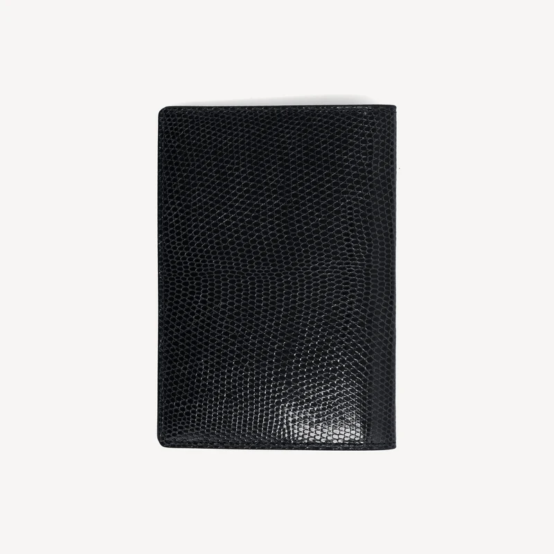 Portefeuille passeport Lizard - Noir