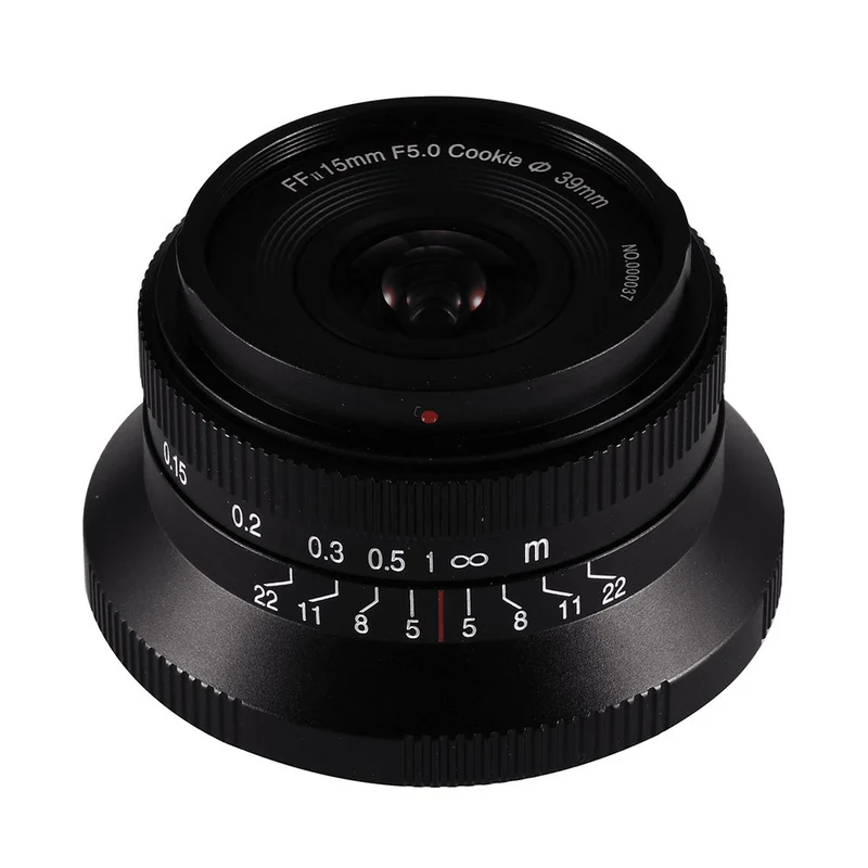 15mm f/5 Cookie FF avec Ouverture Automatique pour Sony E (Noir)