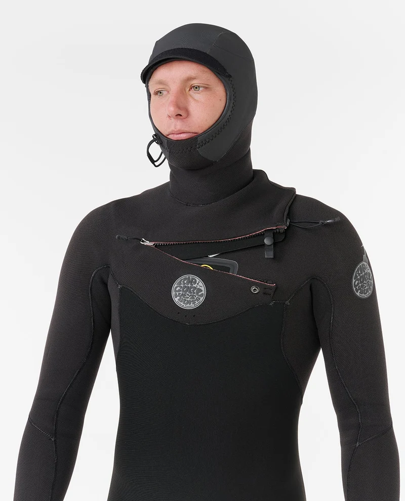 F-Bomb Fusion 4/3 Chest Zip Hooded Wetsuit