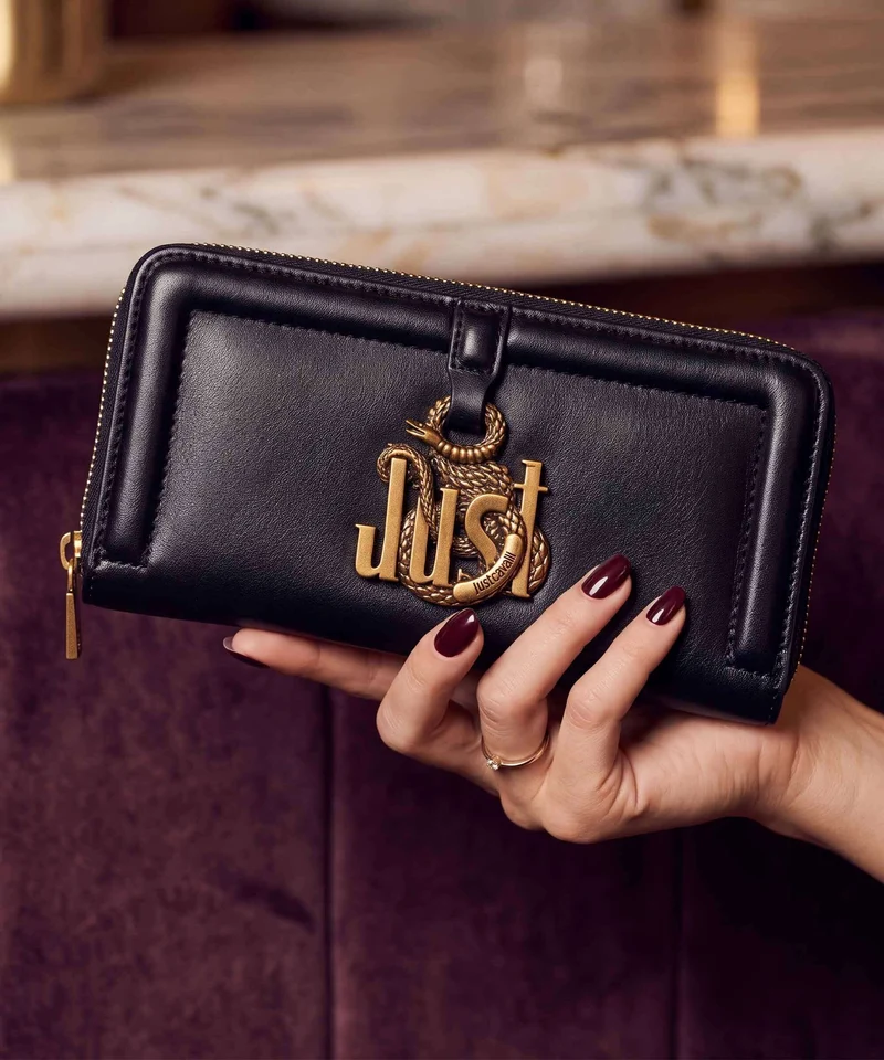 Just Cavalli Just Snake Portefeuille black