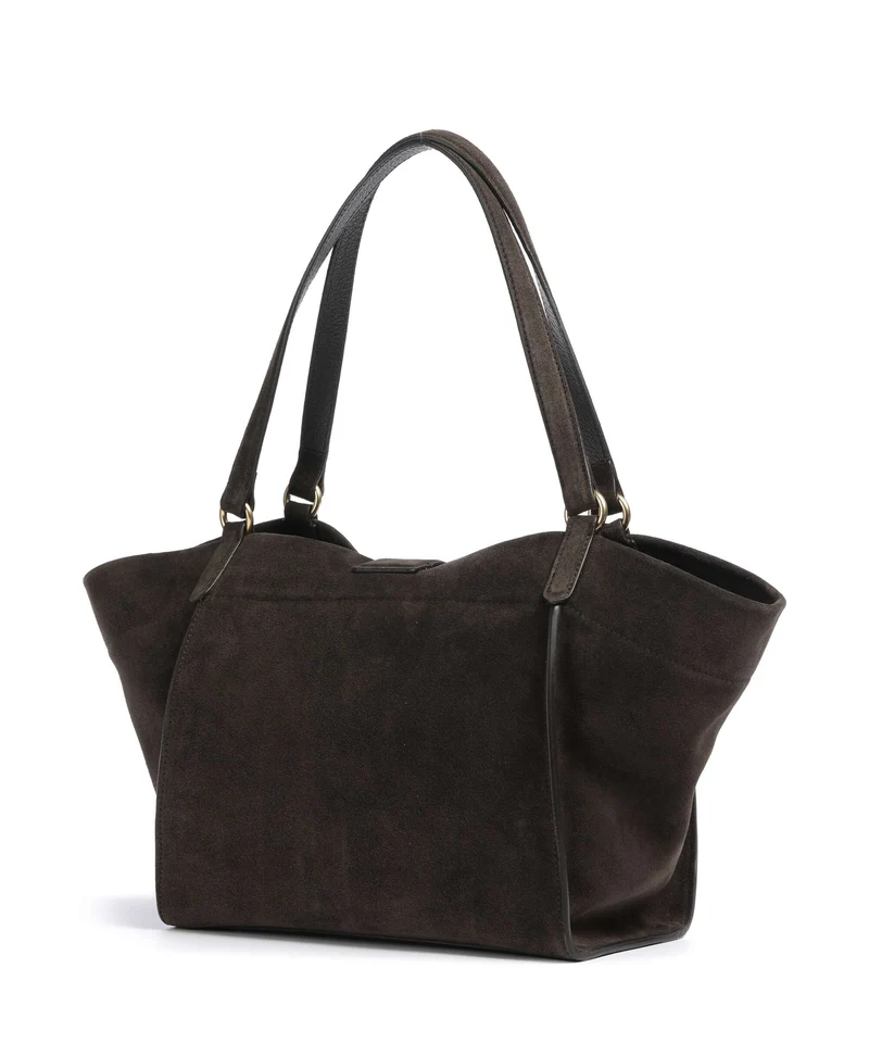 Abro Suede Temi Cabas dark brown