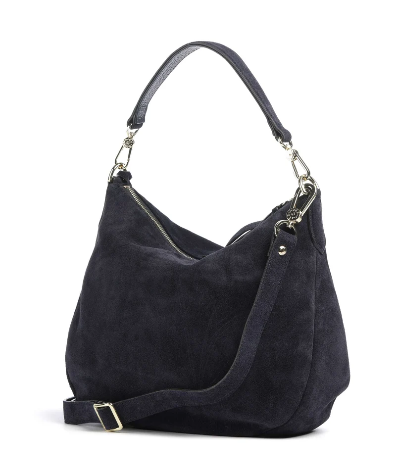 Abro Suede Juna Small Sac fourre-tout navy
