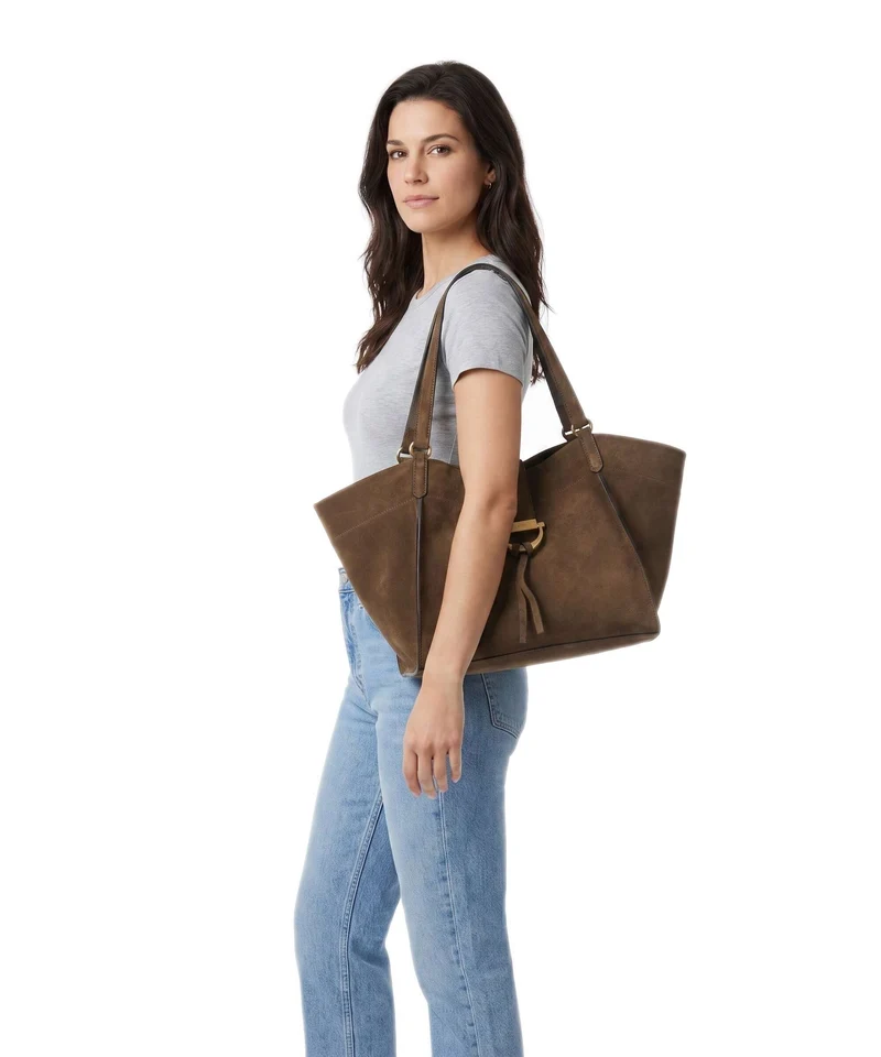 Abro Suede Temi Cabas khaki