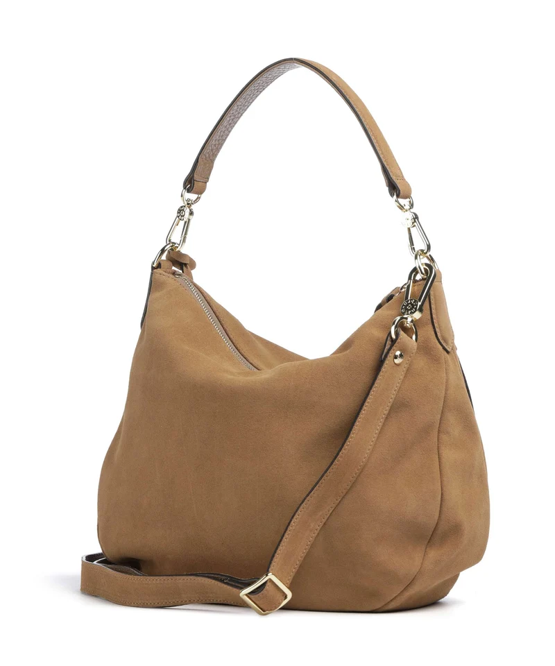 Abro Suede Juna Small Sac fourre-tout cappuccino