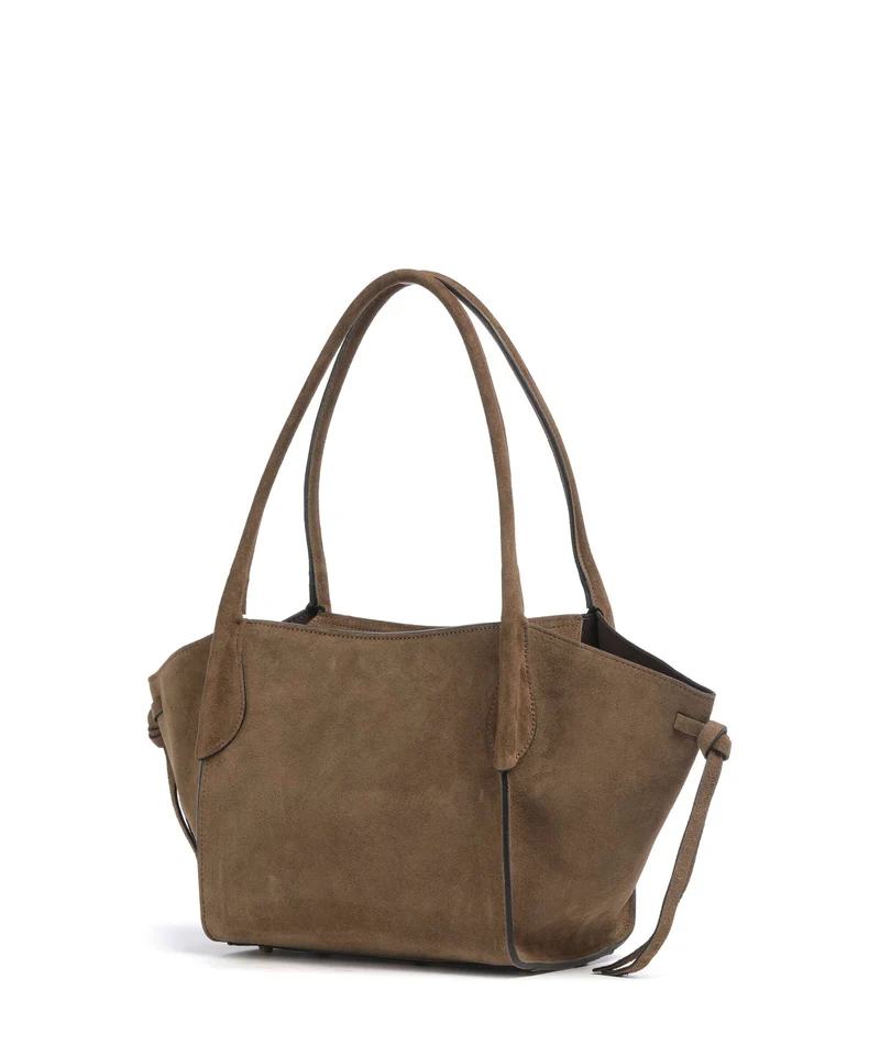 Abro Suede Vibe Small Sac porté épaule khaki