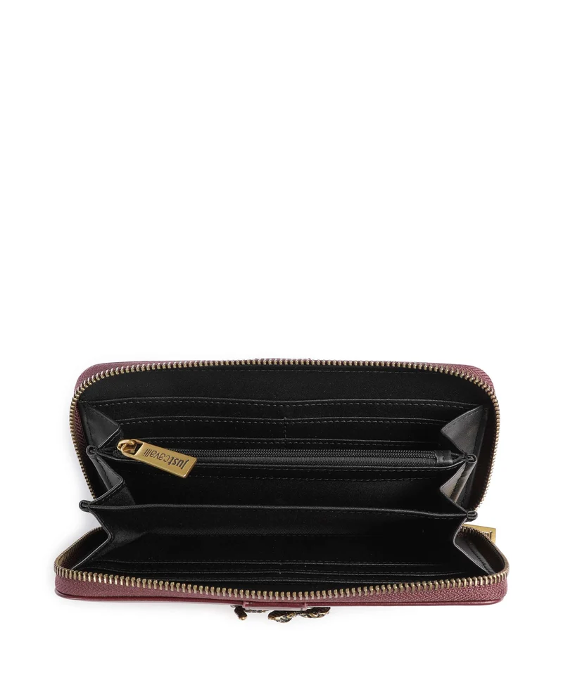 Just Cavalli Iconic Snakes Portefeuille cordovan