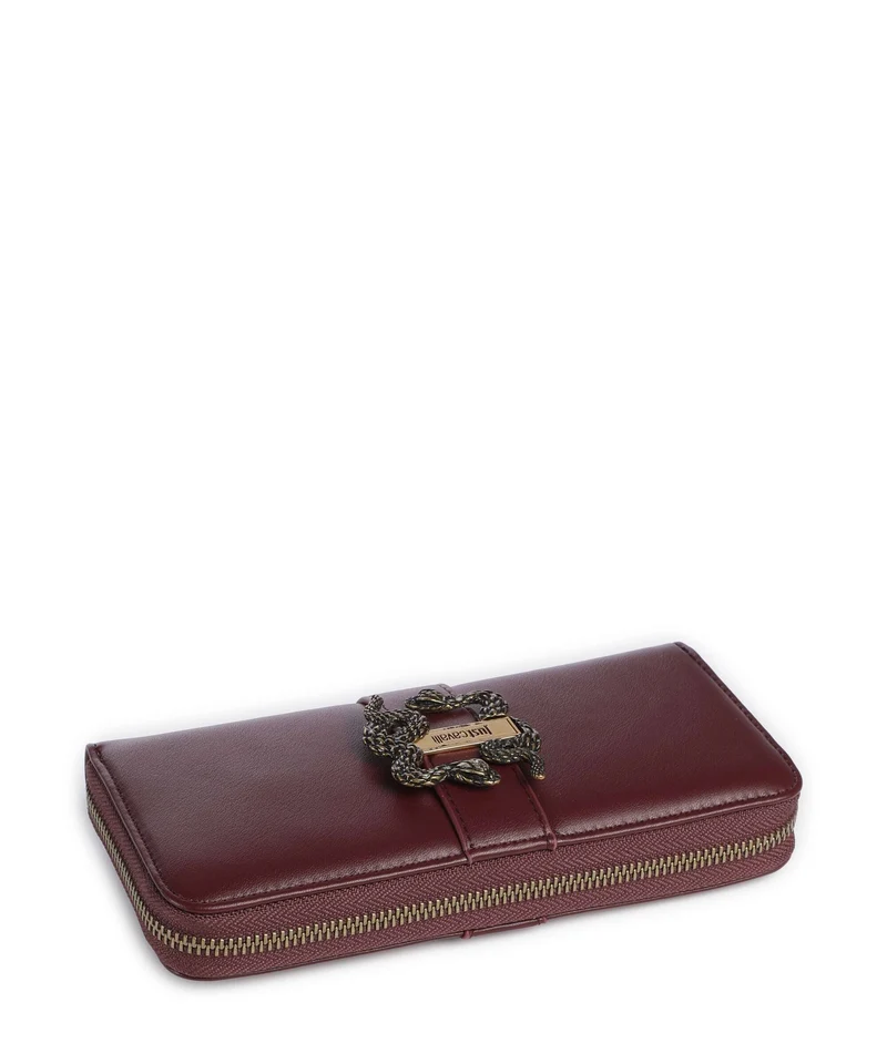 Just Cavalli Iconic Snakes Portefeuille cordovan