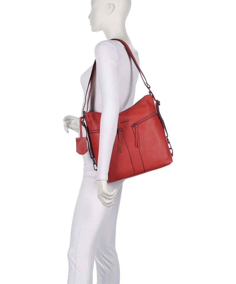 Burkely Rock Ruby Sac à main porté dos really red
