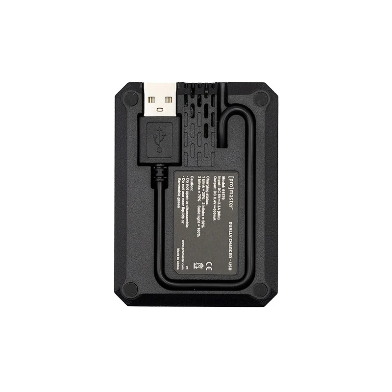 Chargeur double USB pour pour OM SYSTEM BLX-1