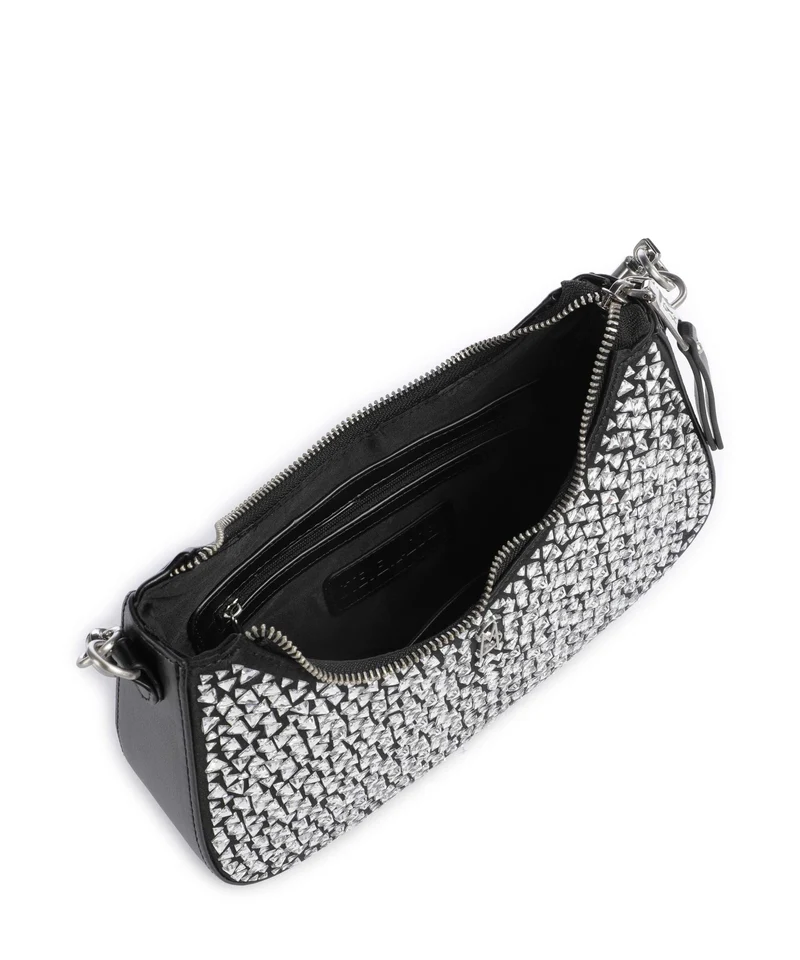 Steve Madden BRAZ Sac porté épaule black/nickle