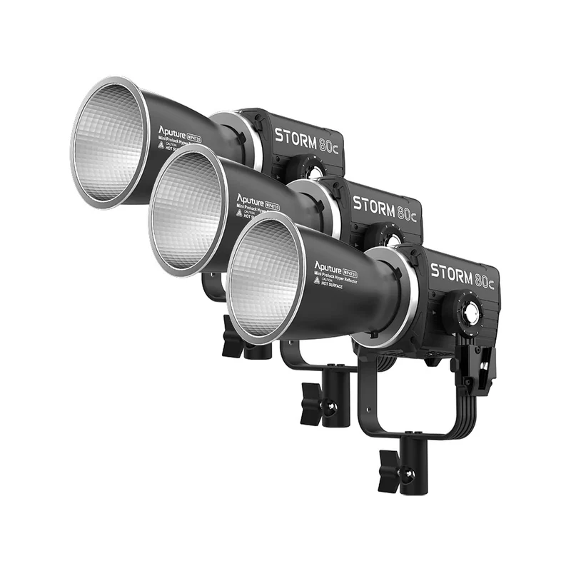 Ensemble 3 Lumières STORM 80c avec accessories